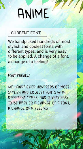 Anime Font for FlipFont , Cool Fonts Text Free screenshot 1