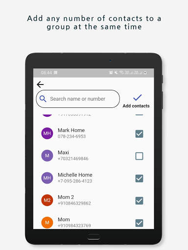 Contacts GenX - Social Profiles, Groups, Dialpad screenshot 14