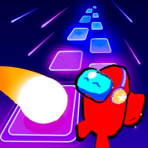 Among Us imposter Tiles Hop Beat Dancing 1.3