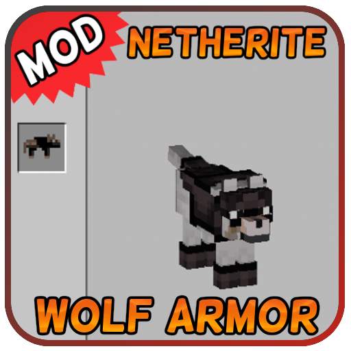 Nethrite Armored Wolf Mod for MCPE [Nether Wolf] 1