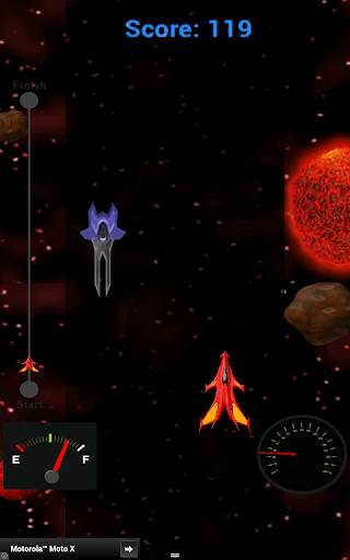 Space Race Tilt Free Tilt Game App screenshot 3