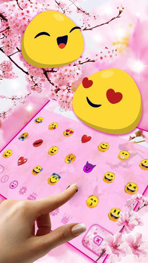 Cherry Blossom Sakura Flower Keyboard screenshot 3