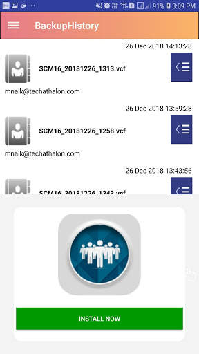 Smart Contact Manager Scan Contacts screenshot 3