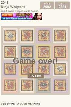 2048: Senjata Ninja screenshot 3