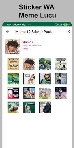 Sticker WA Meme Lucu screenshot 6