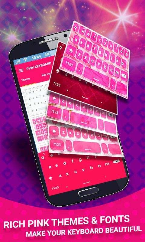 Pink Keyboard screenshot 1