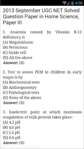 UGC Net Home Science Paper Solved 2-3 screenshot 3