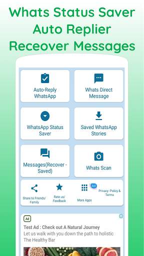 Whats Status & messages Saver | Whats Auto-Reply screenshot 1