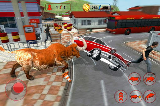 Angry Bull City Attack: Wild Bull Simulator Games screenshot 5