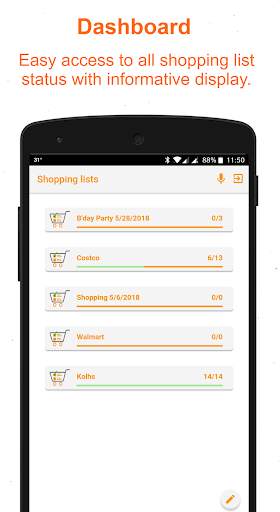 Simple Shopping List - voice input screenshot 1