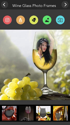 Wine Glass Photo Frame screenshot 1