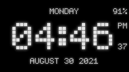Digital Clock Live Wallpaper-7 screenshot 12