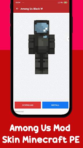 Among Us Mod Skin Minecraft PE screenshot 4