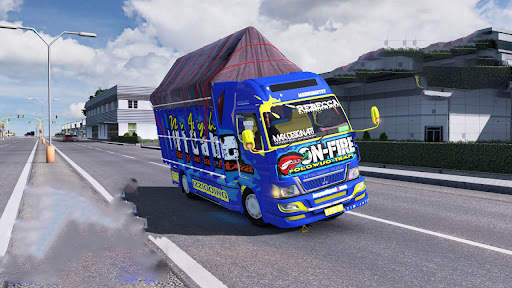 Mod Bus Simulator Truk Oleng screenshot 4