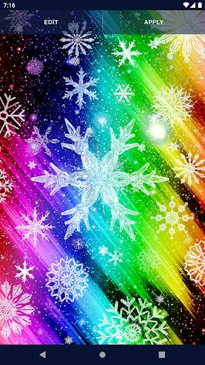 Winter Snow Stars Wallpaper screenshot 4