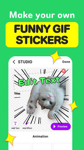 GIF Stickers for Whatsapp Chat - WAStickerApps screenshot 6