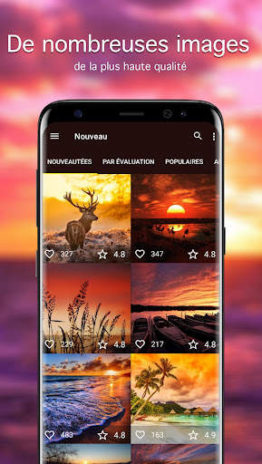 Fond d'écran coucher de soleil screenshot 1