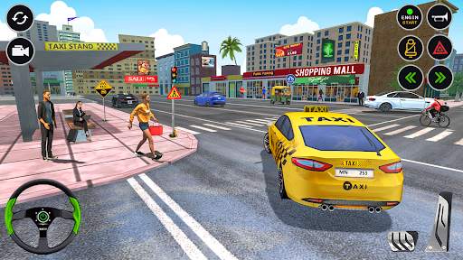 US Taxi Car Driving Simulator screenshot 3