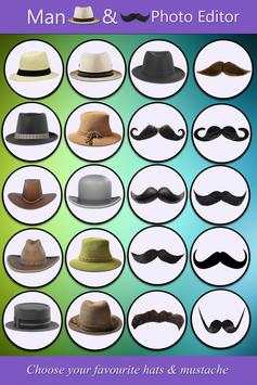 Man Hat & Mustache PhotoEditor screenshot 2