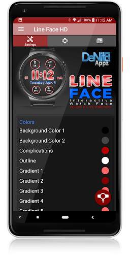 Line Face HD Watch Face Widget & Live Wallpaper screenshot 5