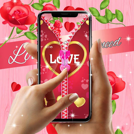 Romantic lock screen screenshot 1