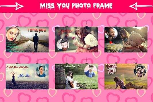 Miss You Photo Frame screenshot 1
