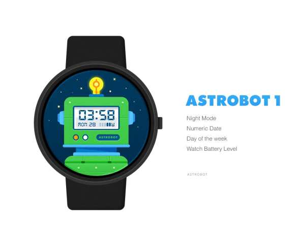 Astrobot 1 watchface by Astrobot 2 تصوير الشاشة