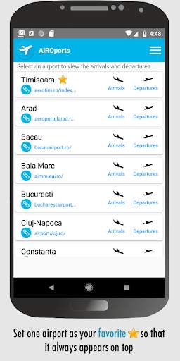 Romanian Airports - Daily Flight Times screenshot 2