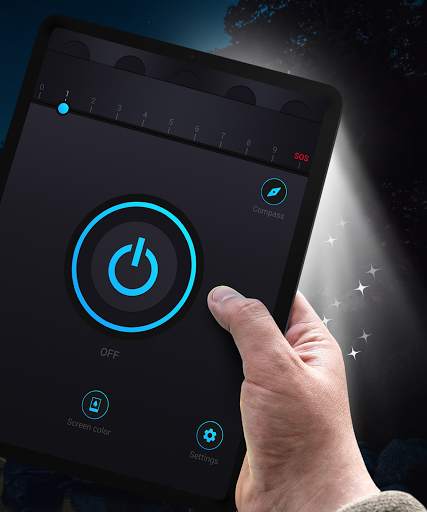 Flashlight - morse & compass screenshot 2