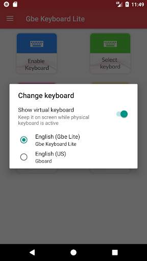 Gbe Keyboard Lite скриншот 3