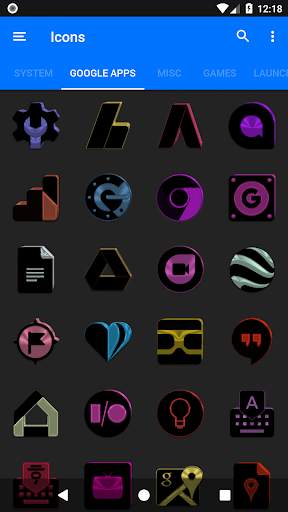 Black and Colors Icon Pack screenshot 7