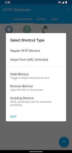 HTTP Request Shortcuts screenshot 2