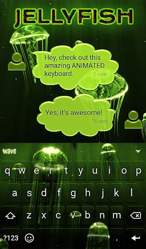 Jellyfish Animated Keyboard    स्क्रीनशॉट 3
