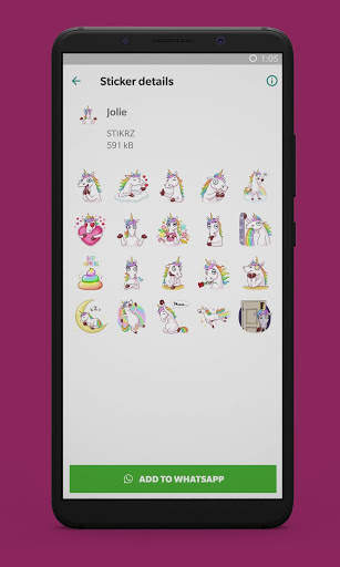STIKRZ - Unicorn Sticker Pack for WhatsApp screenshot 5