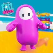 Knockout Fall Guys Royale 3D: Derribo humano icon