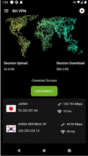 BH VPN screenshot 1