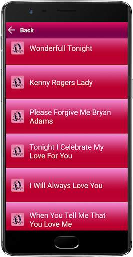 Romantic Love Songs MP3 screenshot 1