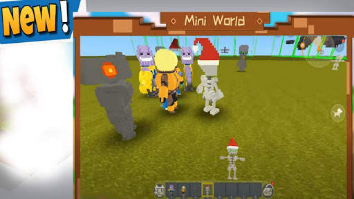 New Mini World Block Art Lock Screen HD Wallpapers screenshot 2