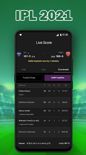 Live Score for IPL 2021 - Live Cricket Score screenshot 4