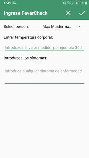 Control de la fiebre screenshot 3