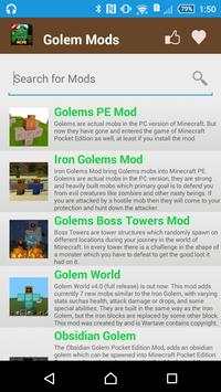 Golem Mod For MCPE. screenshot 2