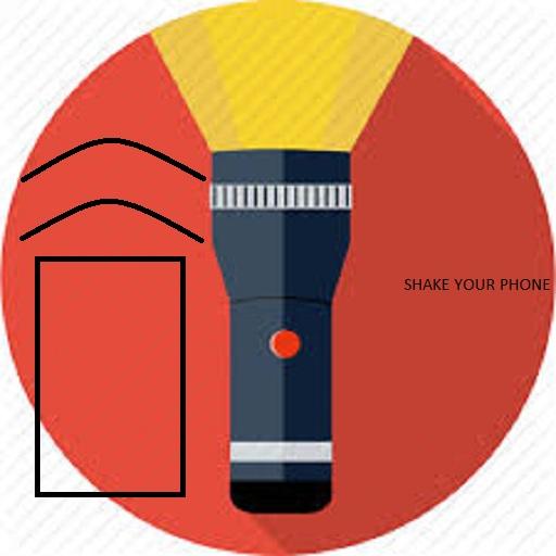 shake the phone FLASHLIGHT icon