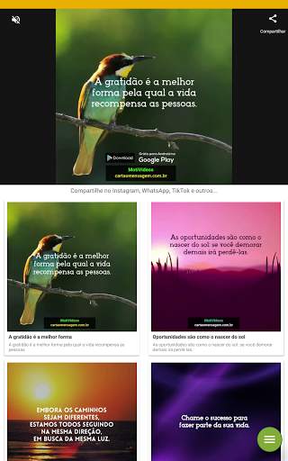 MotiVideos - Vídeos de motivação: Status e Stories स्क्रीनशॉट 5
