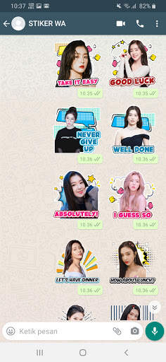 Chat Sticker WA Red Velvet Kpop WAStickerApps screenshot 2
