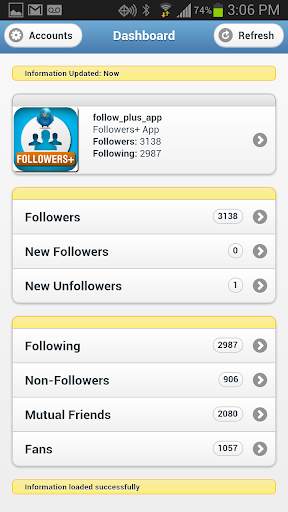 Followers  for Twitter screenshot 1