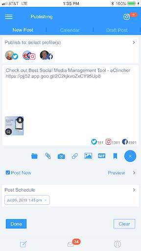eclincher: Social Media Management, Marketing screenshot 1
