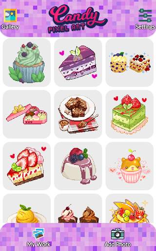 Candy Pixel Art - Candy Sandbox Coloring screenshot 6