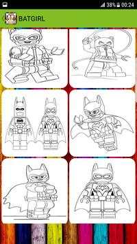 Coloring book for BAT-LEGO screenshot 5