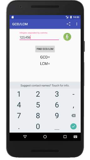 GCD LCM calculator (n numbers) स्क्रीनशॉट 1