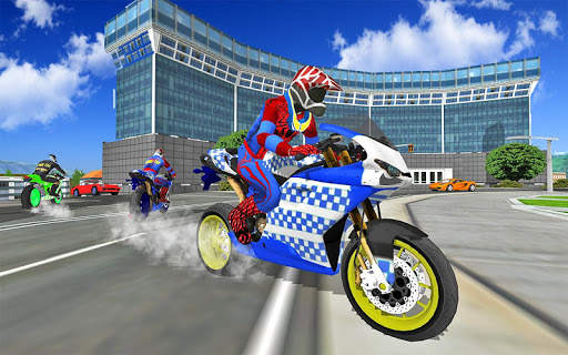 Motorbike Stunt Super Hero 3D screenshot 5